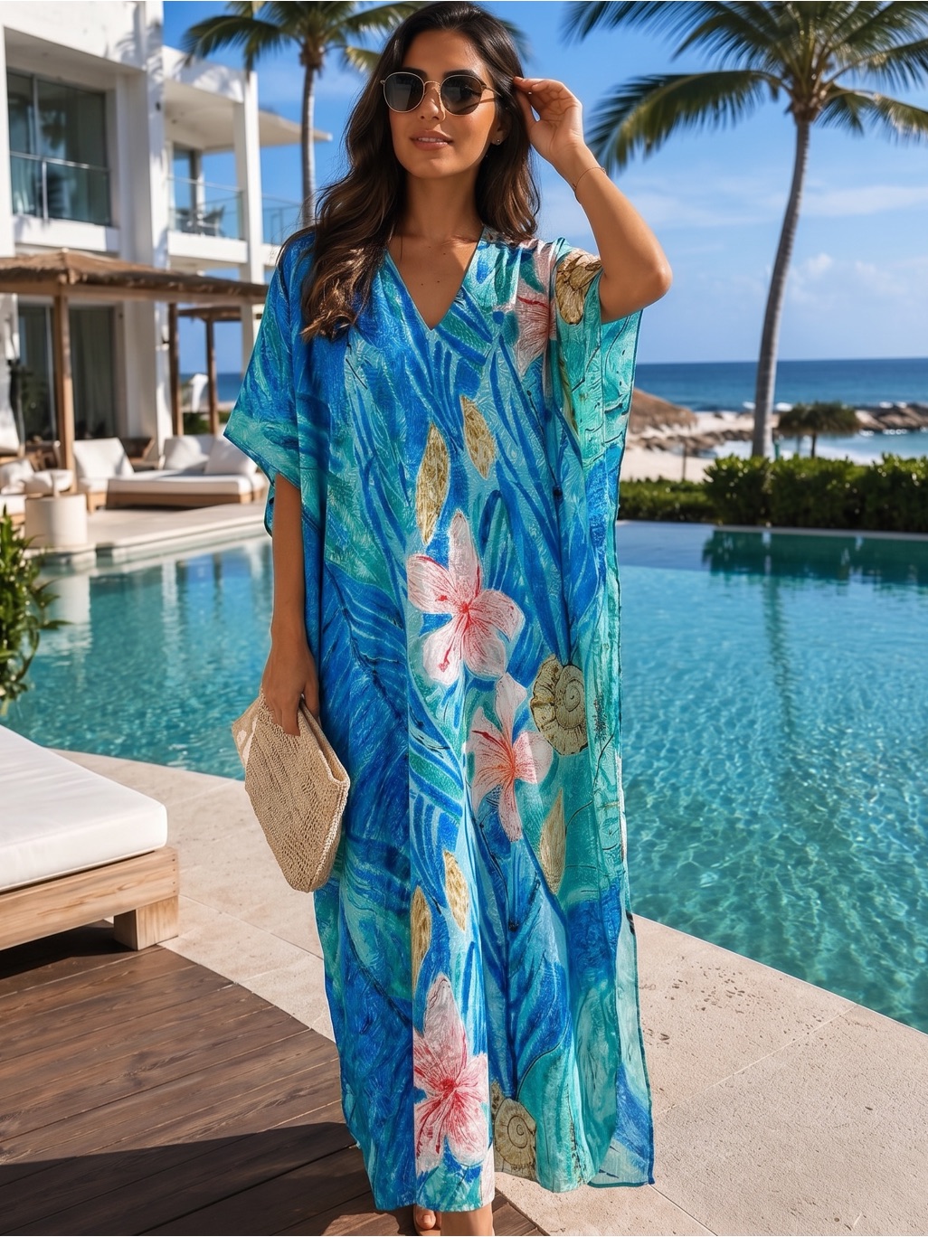 Vintage Sante Maxi Kaftan Coverup